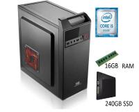 PCPRO I5-4590 3.GHZ 16GB 240GB SSD ONB-VGA FreeDOS Masaüstü Ofis Bilgisayar - 1